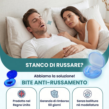 RinovaX™ – Bite orale anti-russamento medicale, discreto e confortevole