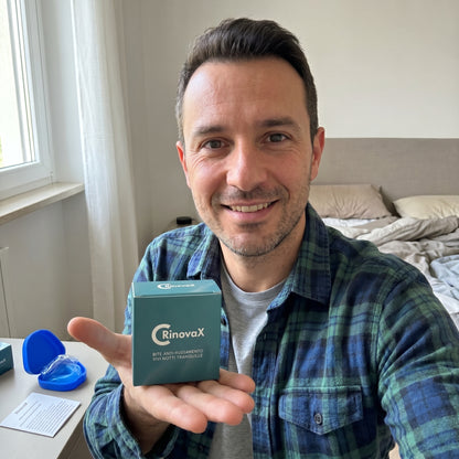 RinovaX™ – Bite orale anti-russamento medicale, discreto e confortevole