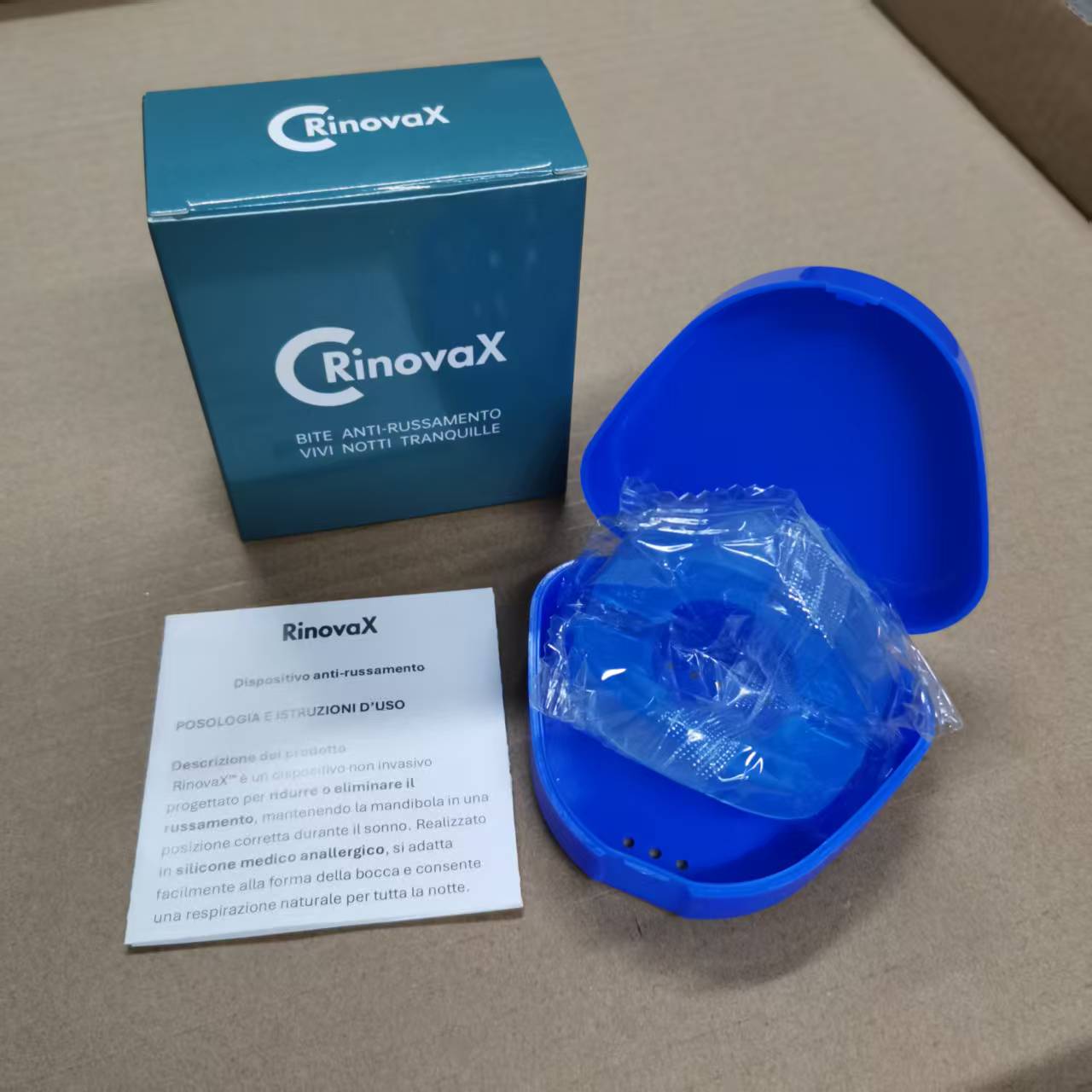RinovaX™ – Bite orale anti-russamento medicale, discreto e confortevole